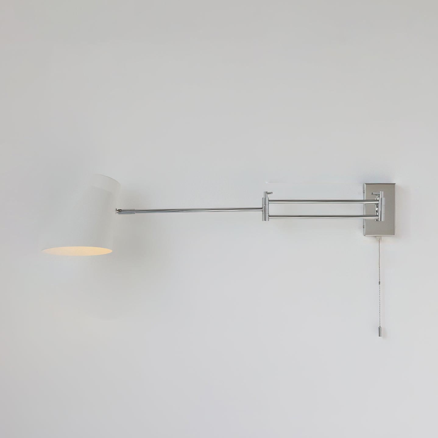 Wall Lamp Swing Arm Chrome Adjustable Industrial