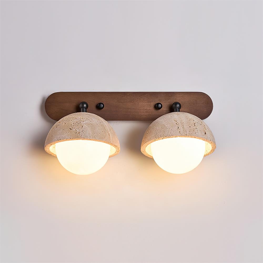 Gavilo Travertine Double Wall Lamp