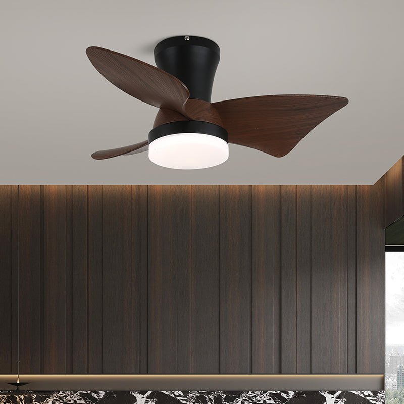 Pov Minimalist Wood Ceiling Fan Light-Neutral Decor