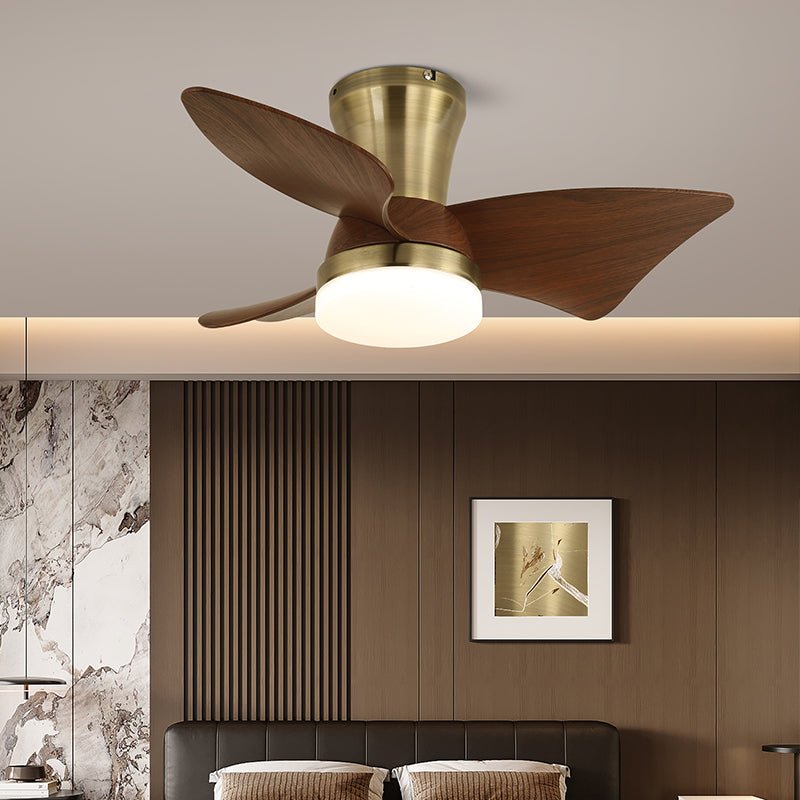 Pov Minimalist Wood Ceiling Fan Light-Neutral Decor