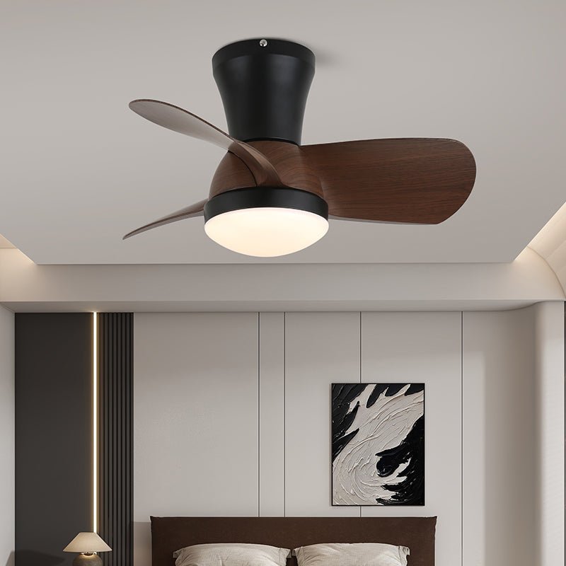 Pov Minimalist Wood Ceiling Fan Light-Neutral Decor