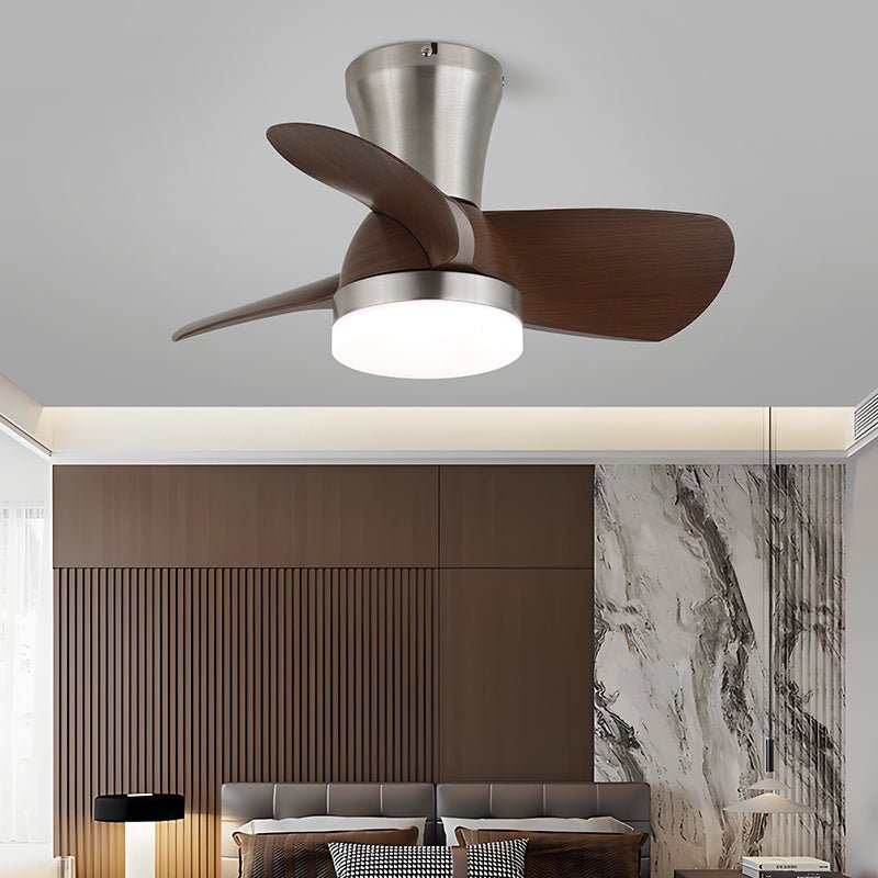 Pov Minimalist Wood Ceiling Fan Light-Neutral Decor