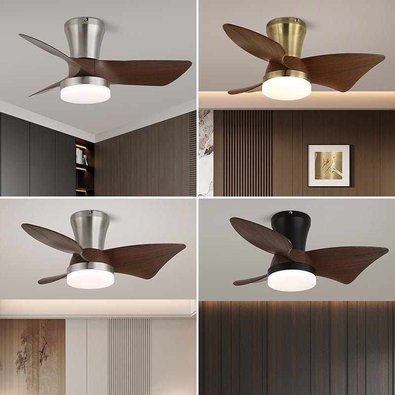 Pov Minimalist Wood Ceiling Fan Light-Neutral Decor