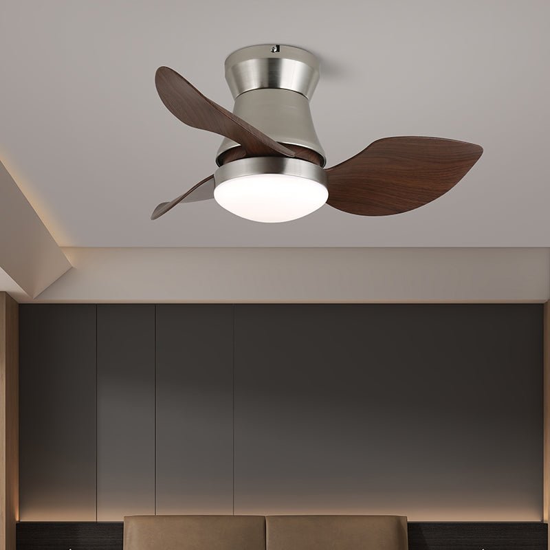 Pov Minimalist Wood Ceiling Fan Light-Neutral Decor