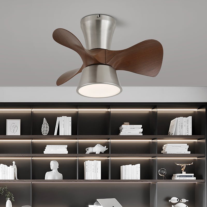 Pov Minimalist Wood Ceiling Fan Light-Neutral Decor