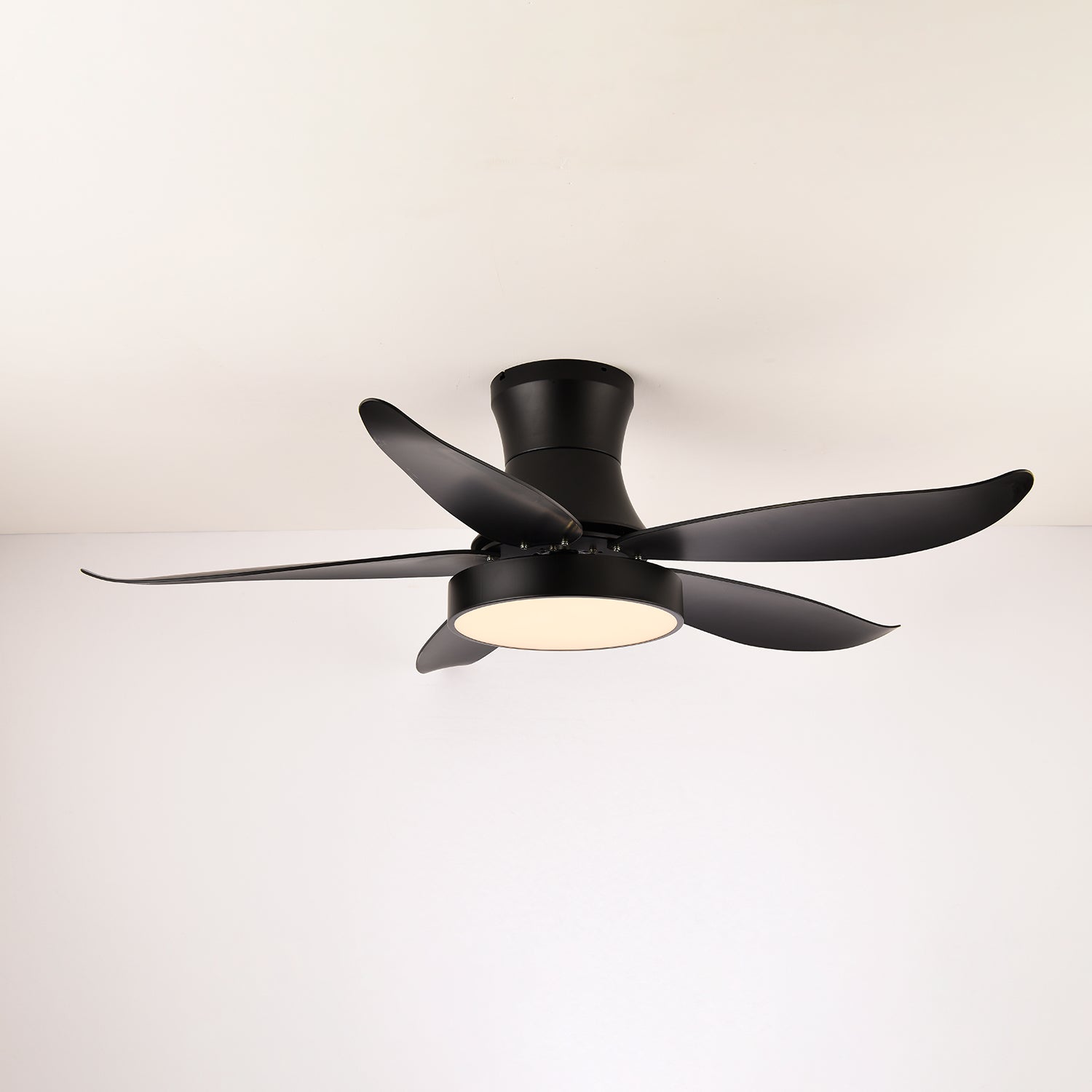 Jada Modern Black Ceiling Fan Light-Neutral Decor