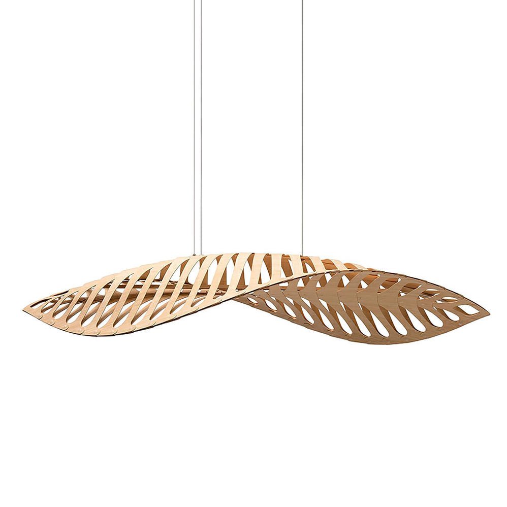 Veliren Leaf Wood Pendant Light-Neutral Decor