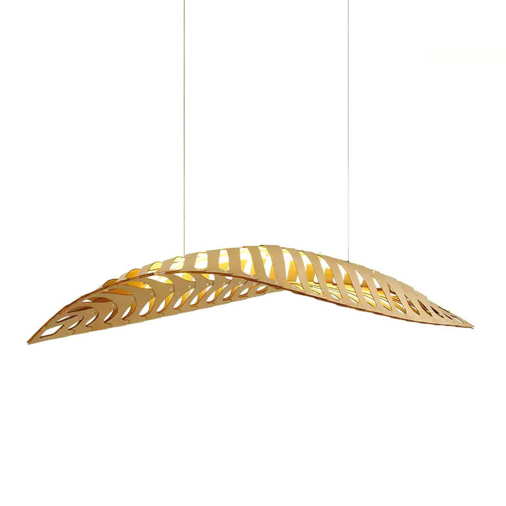 Veliren Leaf Wood Pendant Light-Neutral Decor