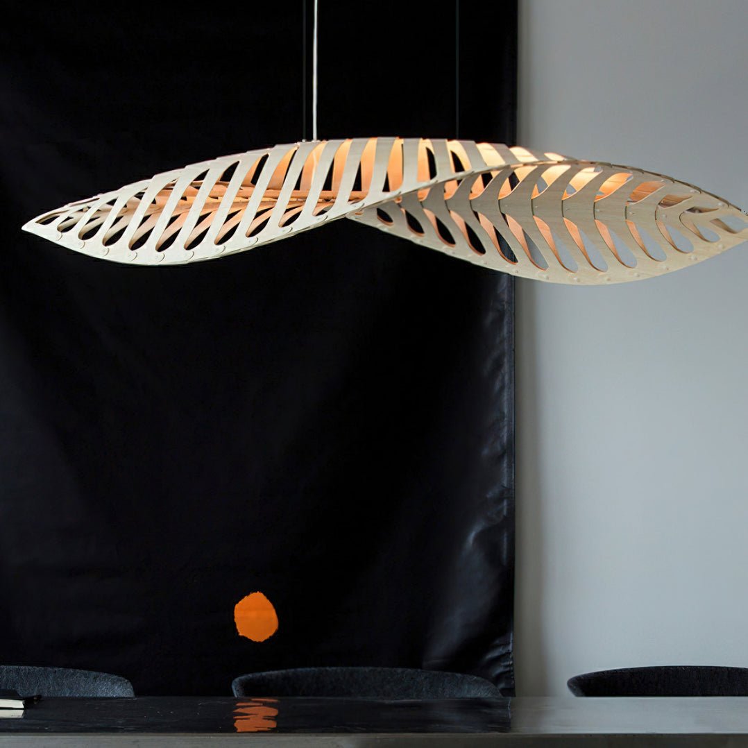 Veliren Leaf Wood Pendant Light-Neutral Decor
