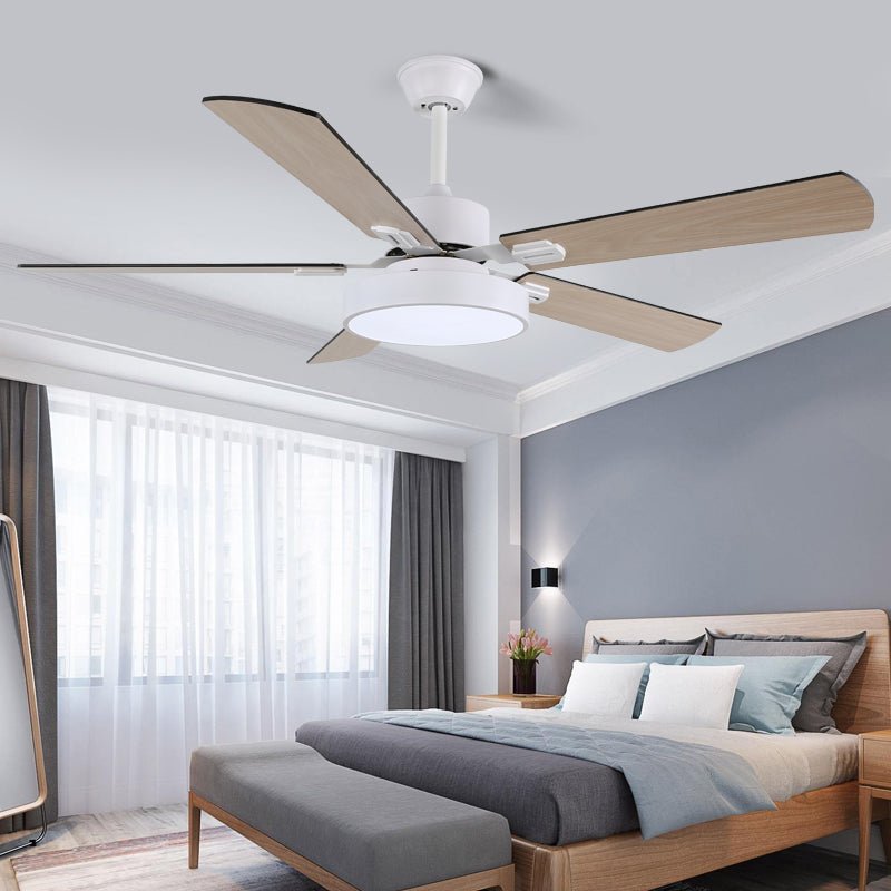 Wod Modern Wood Ceiling Fan Light-Neutral Decor