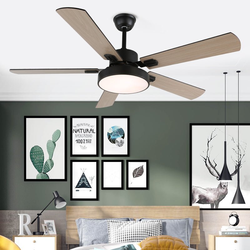 Wod Modern Wood Ceiling Fan Light-Neutral Decor