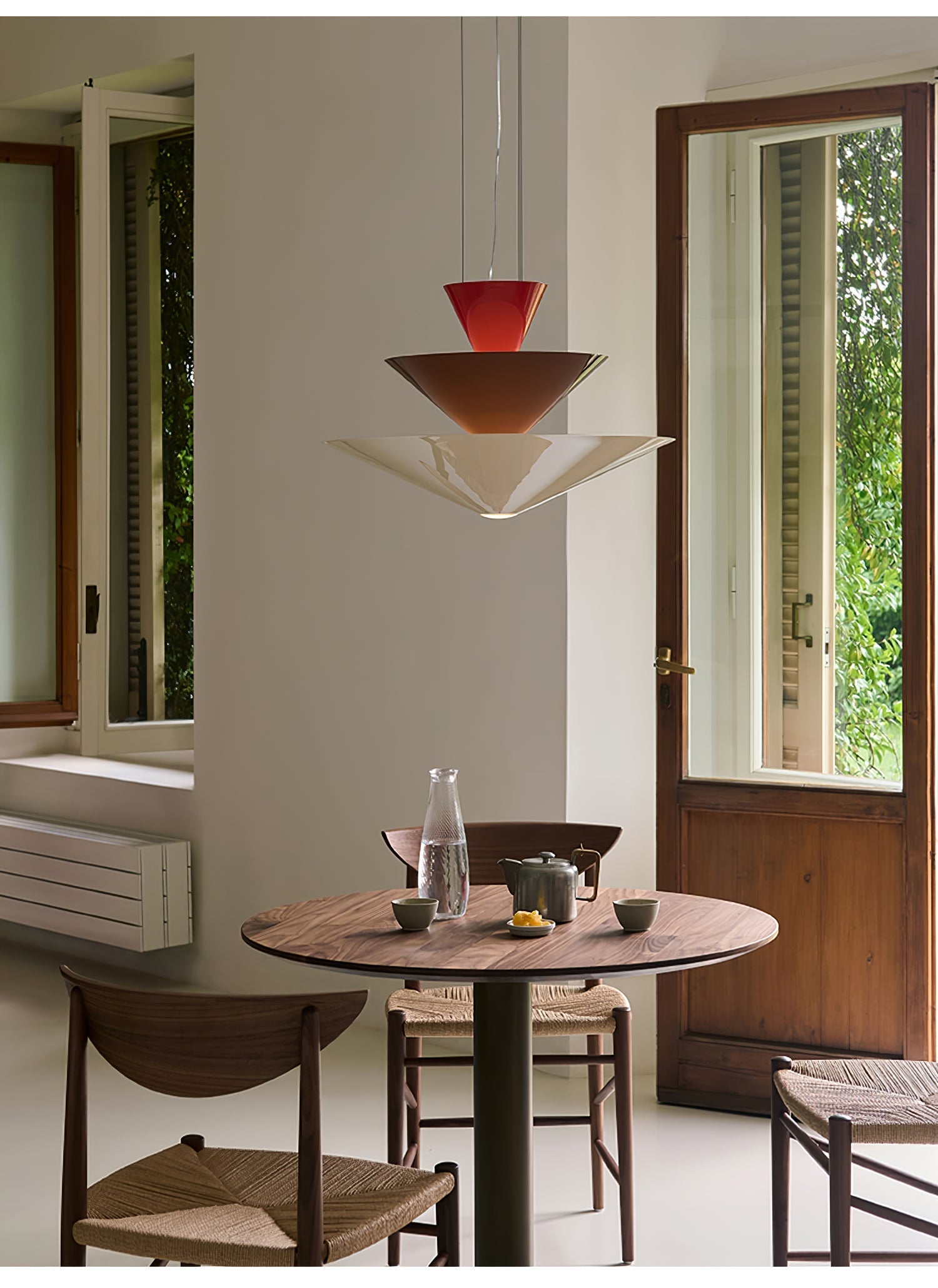 Pyramia Tiered Color Block Pendant Light-Neutral Decor