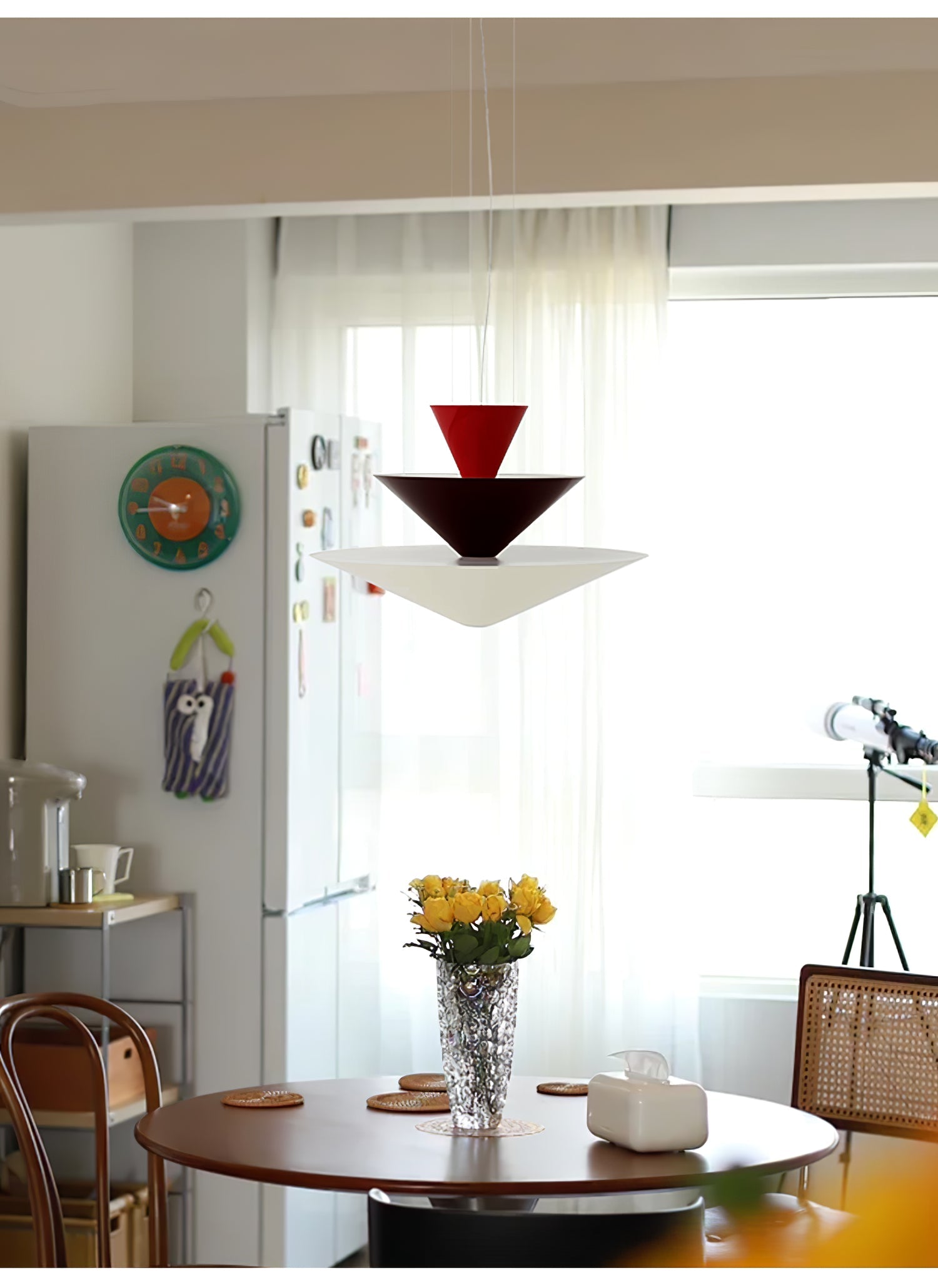 Pyramia Tiered Color Block Pendant Light-Neutral Decor