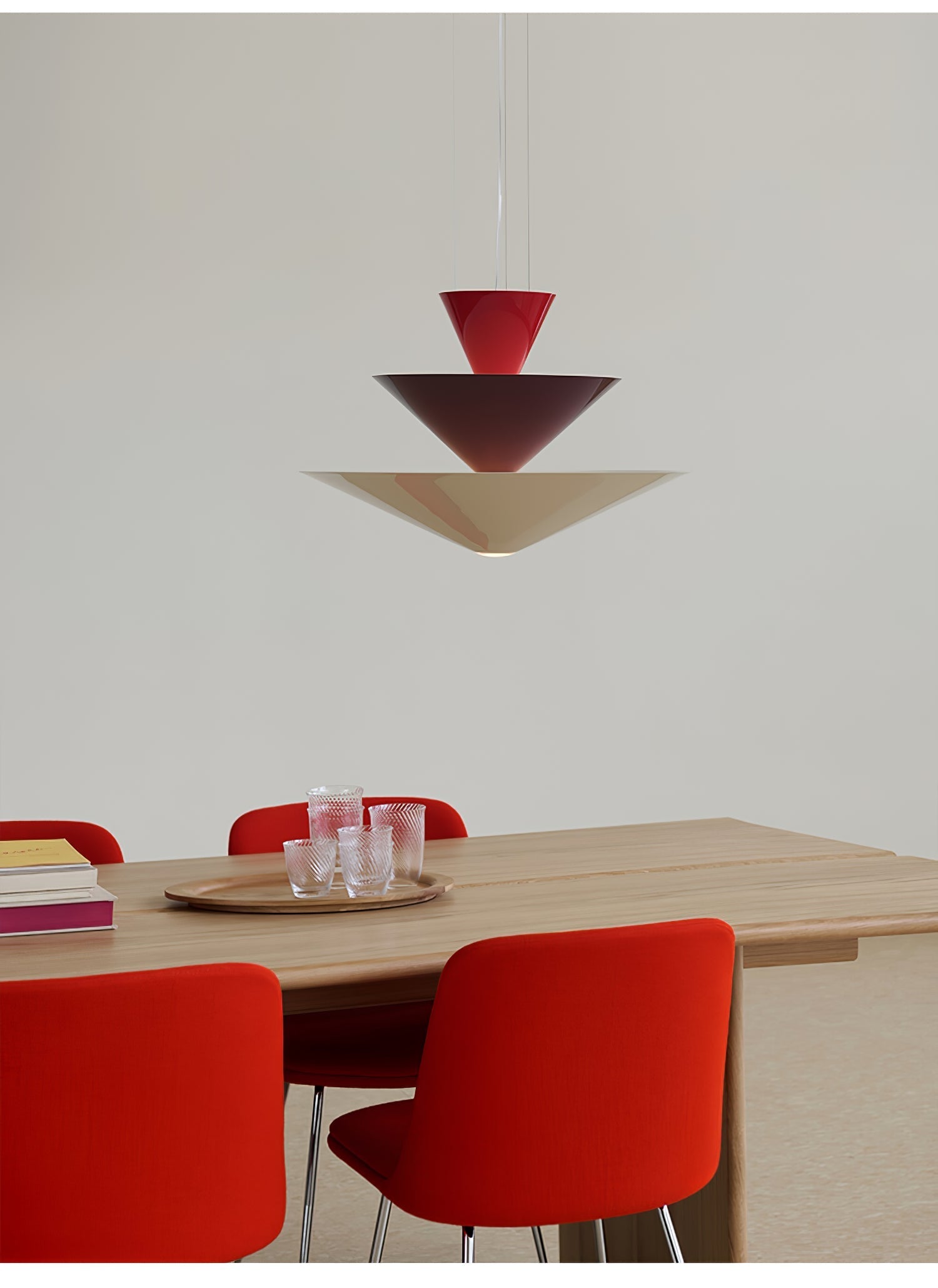 Pyramia Tiered Color Block Pendant Light-Neutral Decor