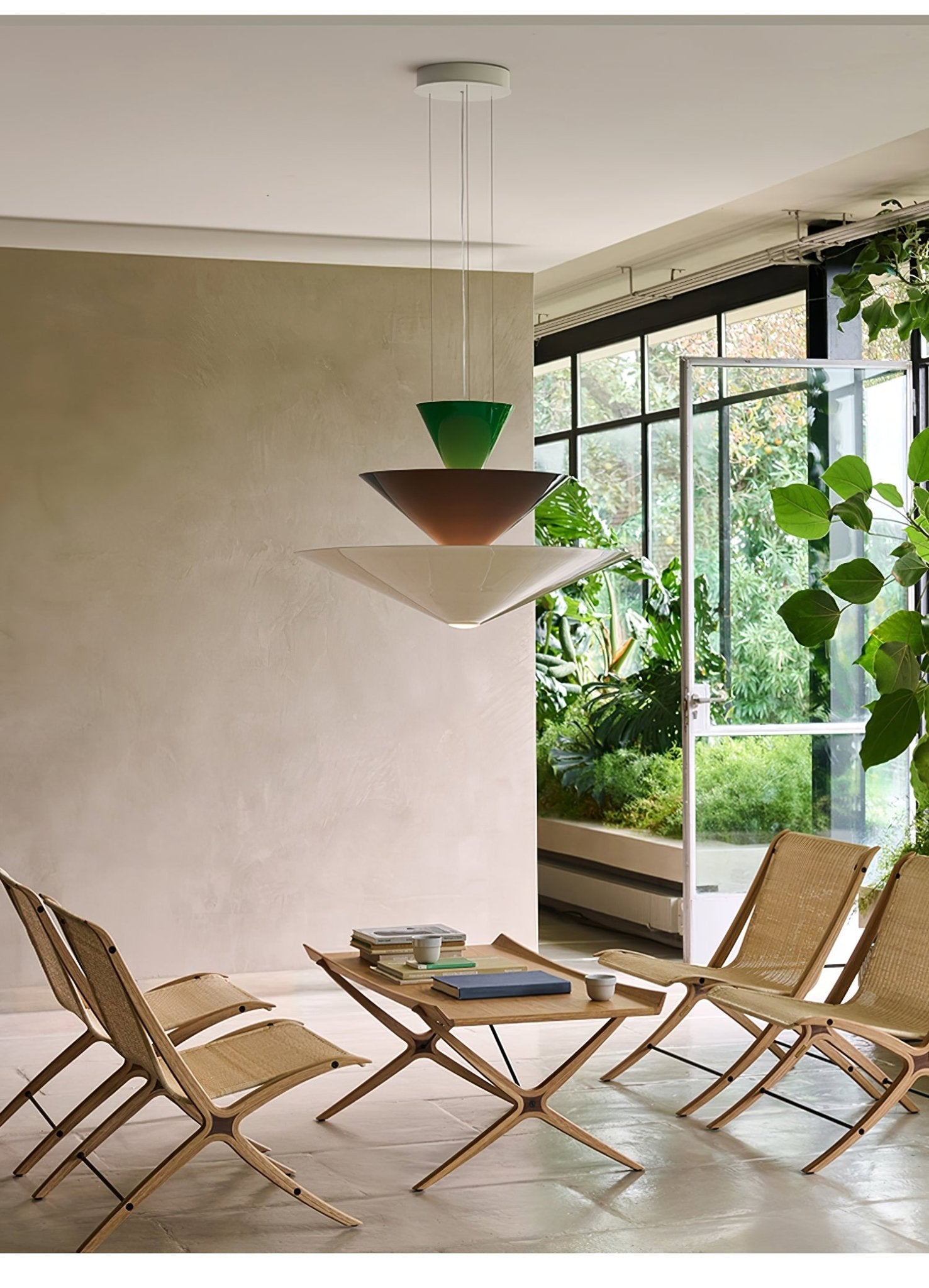 Pyramia Tiered Color Block Pendant Light-Neutral Decor