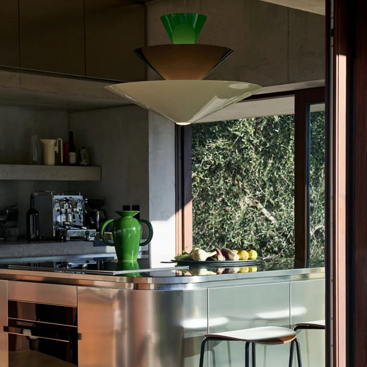 Pyramia Tiered Color Block Pendant Light-Neutral Decor