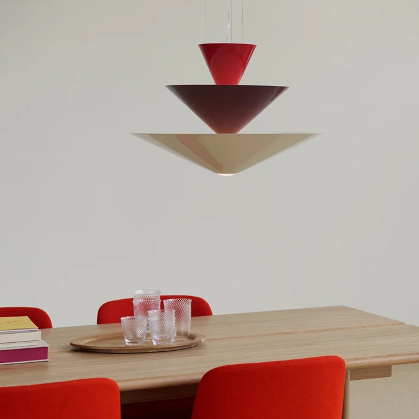 Pyramia Tiered Color Block Pendant Light-Neutral Decor