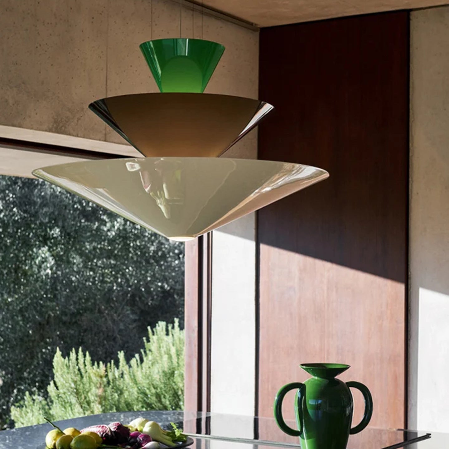 Pyramia Tiered Color Block Pendant Light-Neutral Decor