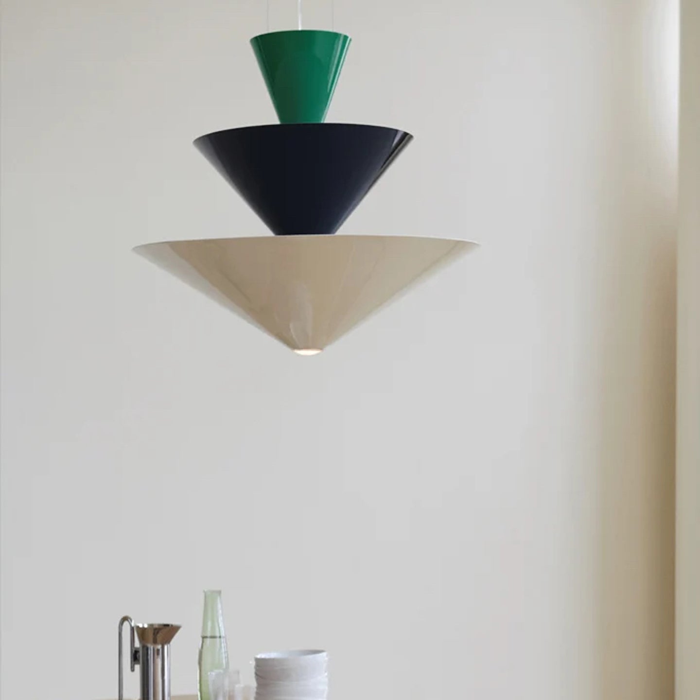 Pyramia Tiered Color Block Pendant Light-Neutral Decor