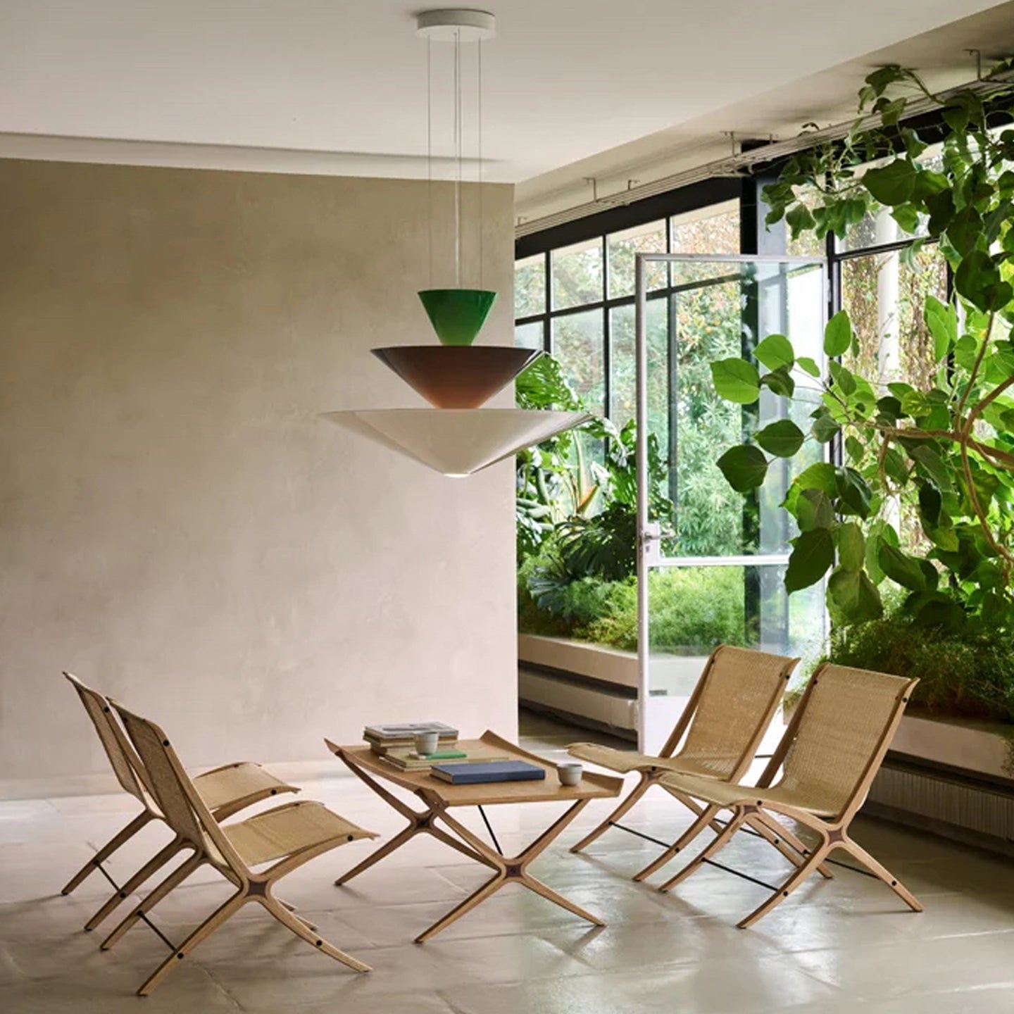 Pyramia Tiered Color Block Pendant Light-Neutral Decor