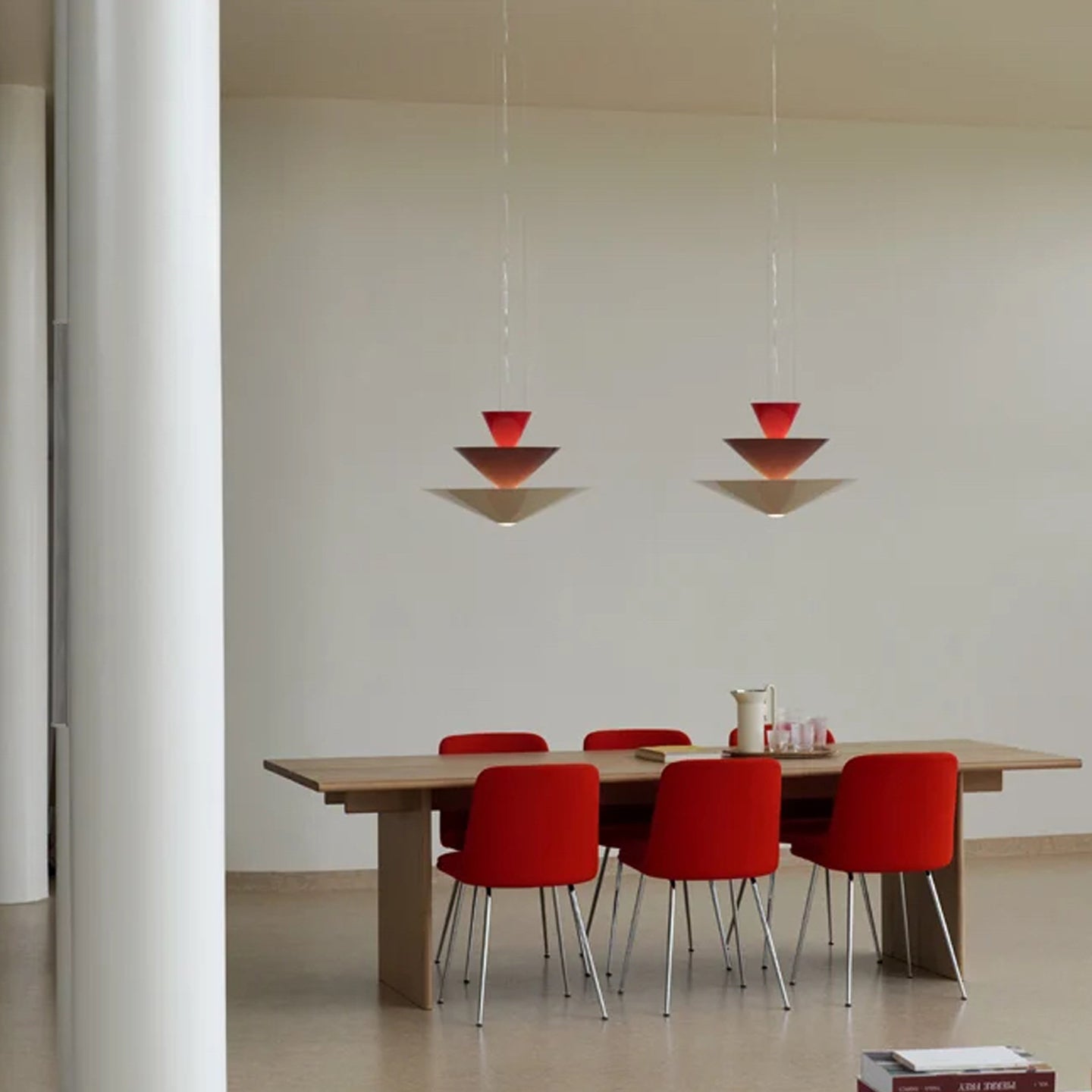 Pyramia Tiered Color Block Pendant Light-Neutral Decor