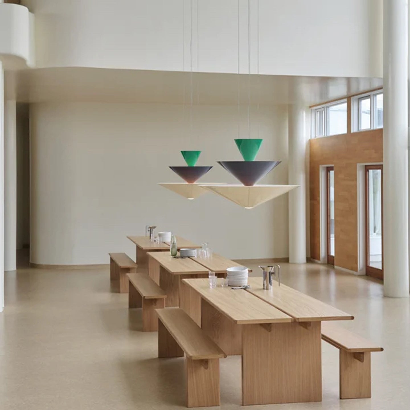 Pyramia Tiered Color Block Pendant Light-Neutral Decor