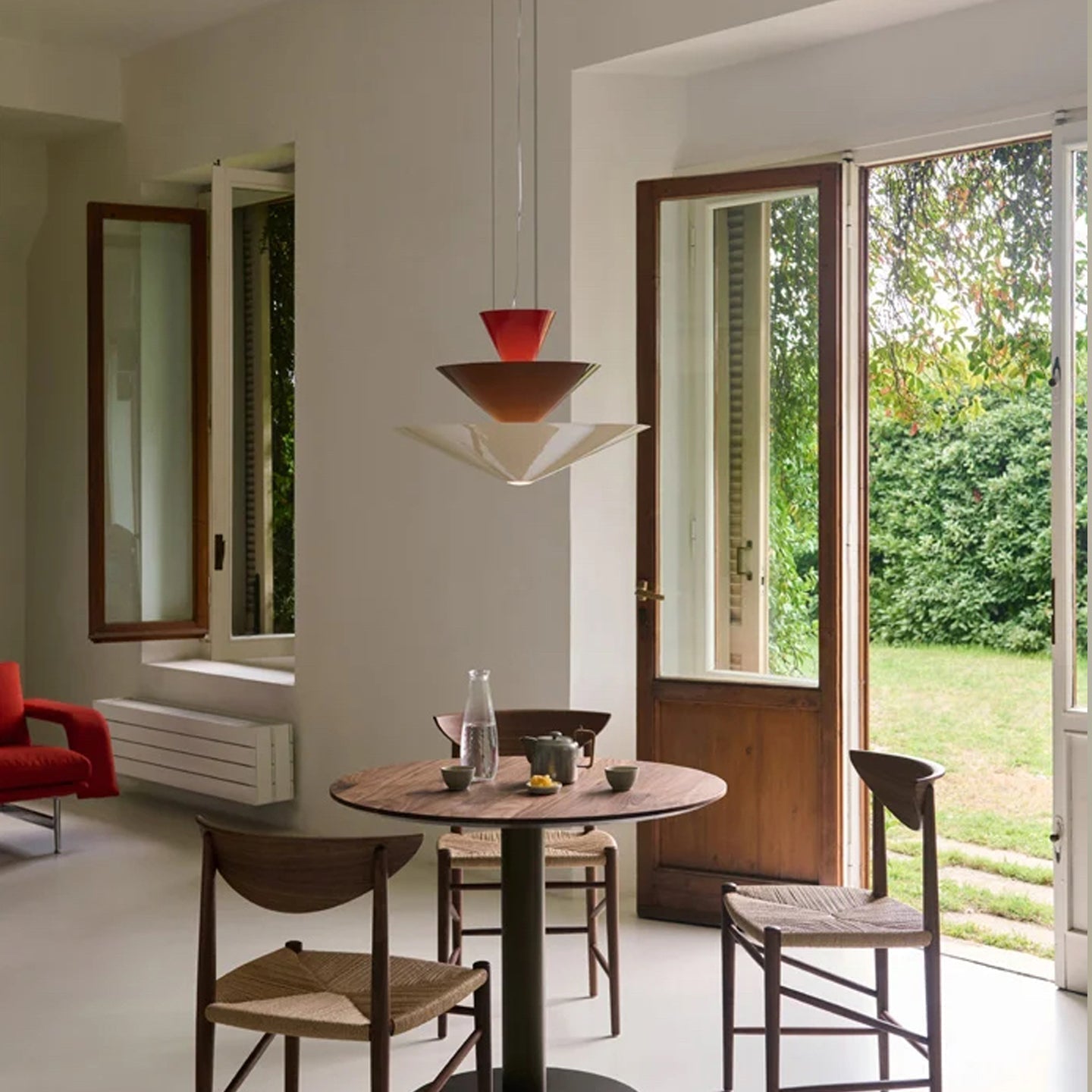Pyramia Tiered Color Block Pendant Light-Neutral Decor