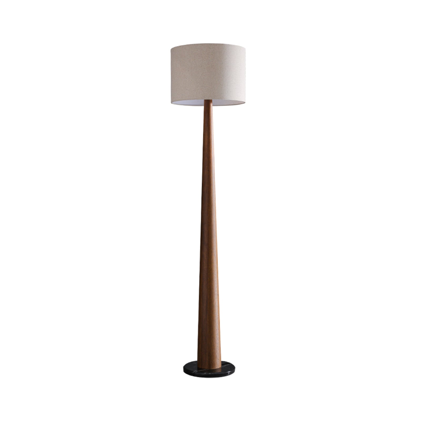Ersilir Cylindrical Wood Floor Lamp-Neutral Decor