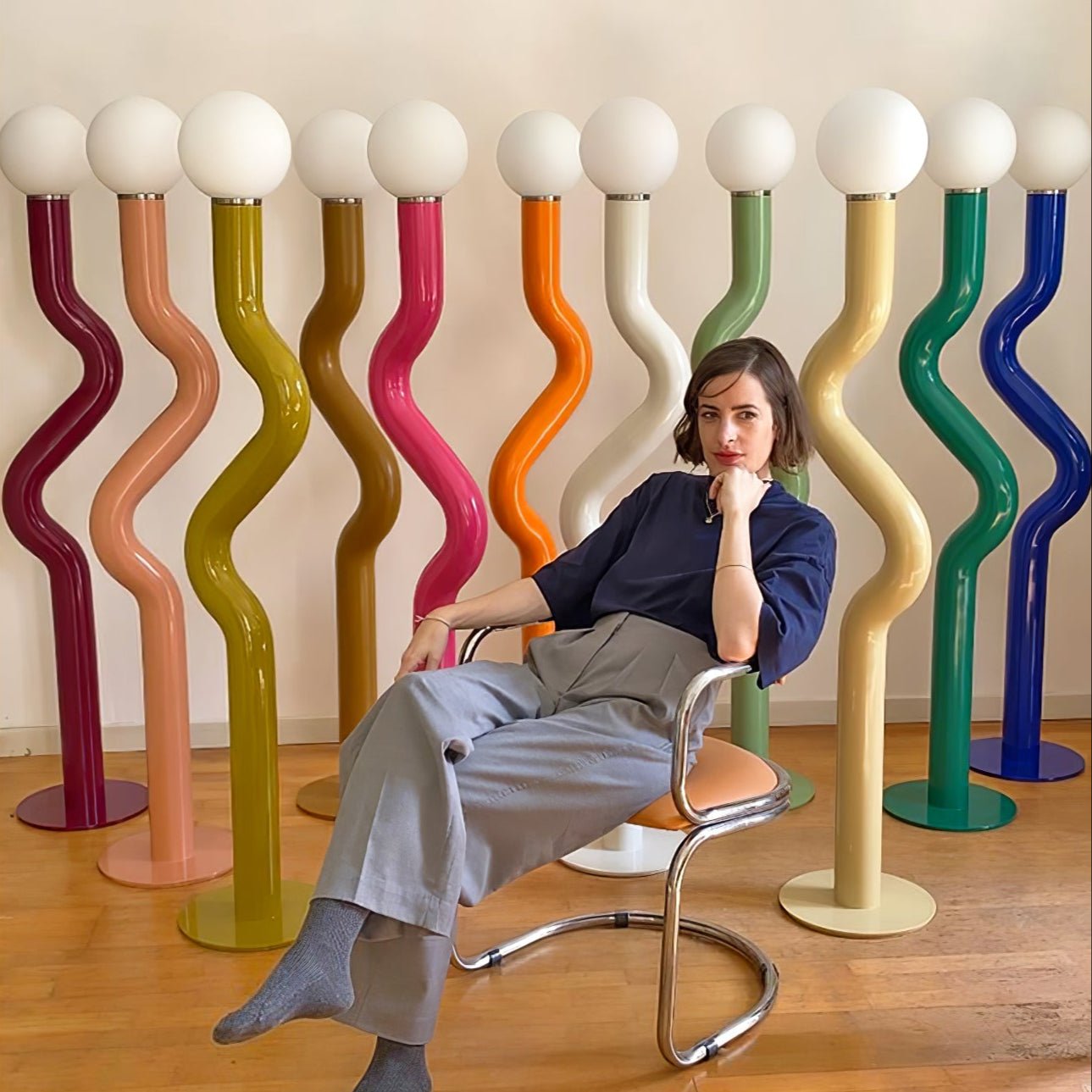 Cyldo Modern Floor Lamp-Neutral Decor