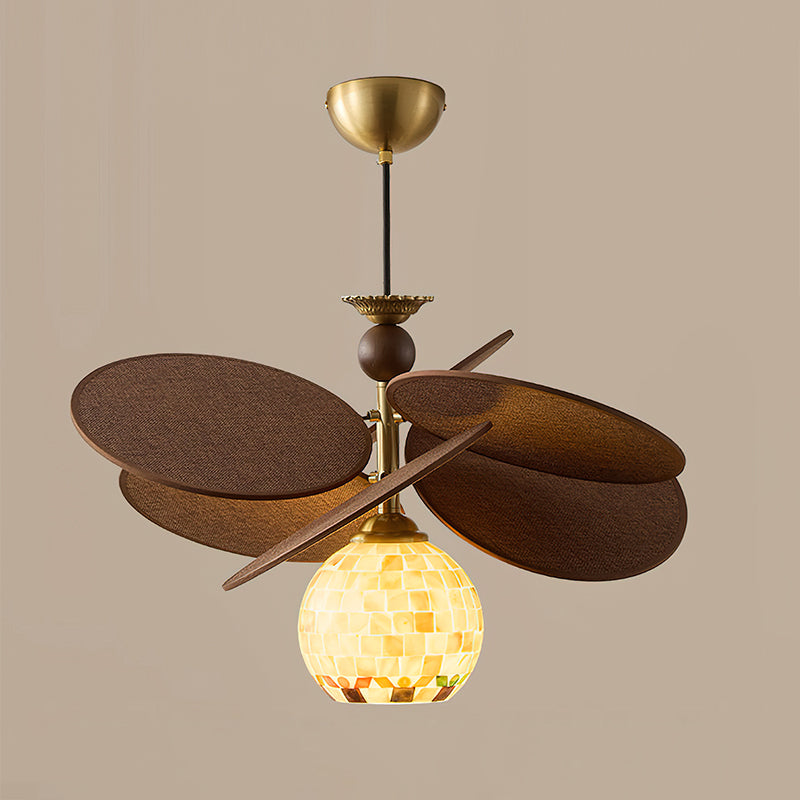 The chandelier against a plain white background to show detail.