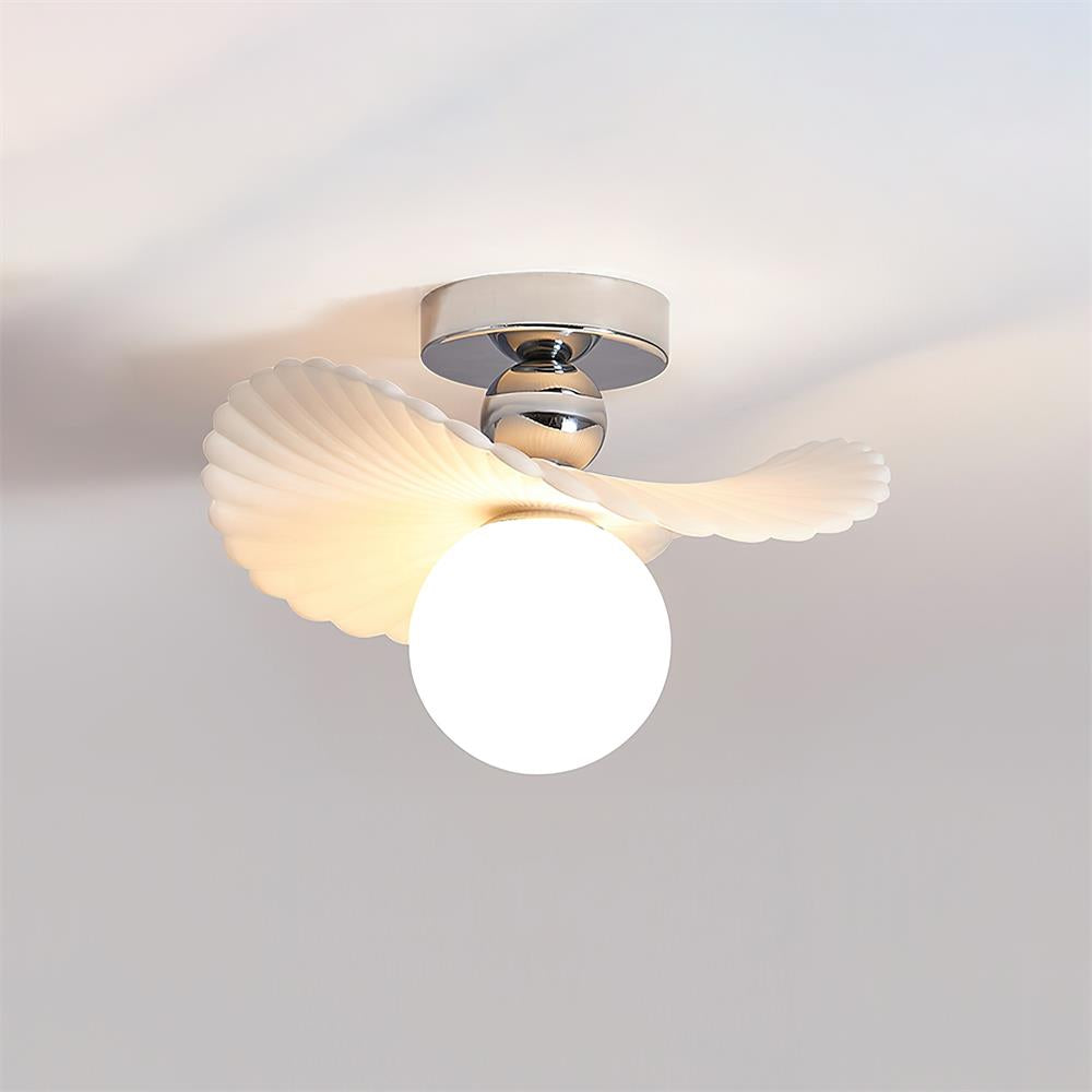 Ilyon Modern Winged Frosted Shade Ceiling Light