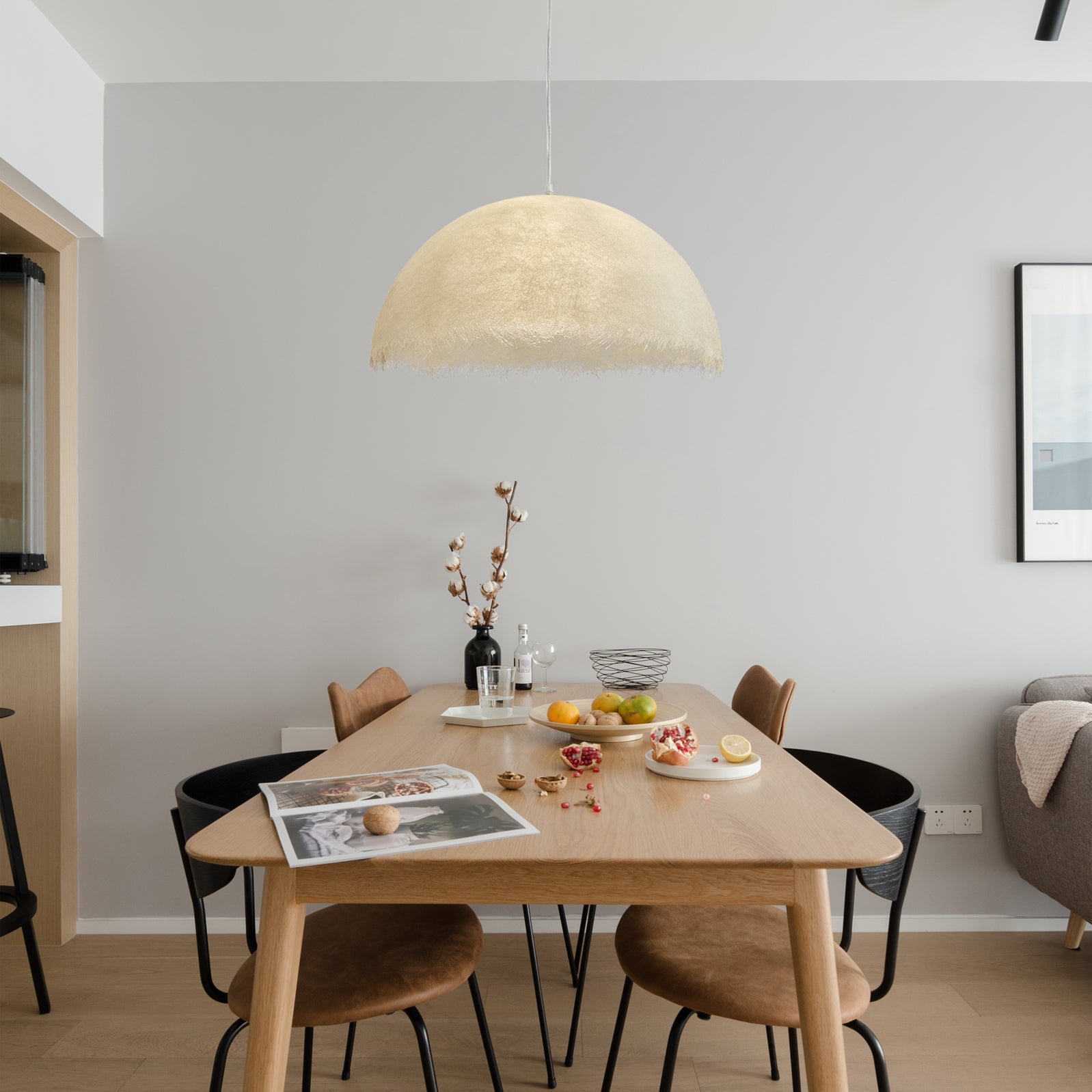 Willa Modern Epoxy Resin Pendant Light-Neutral Decor