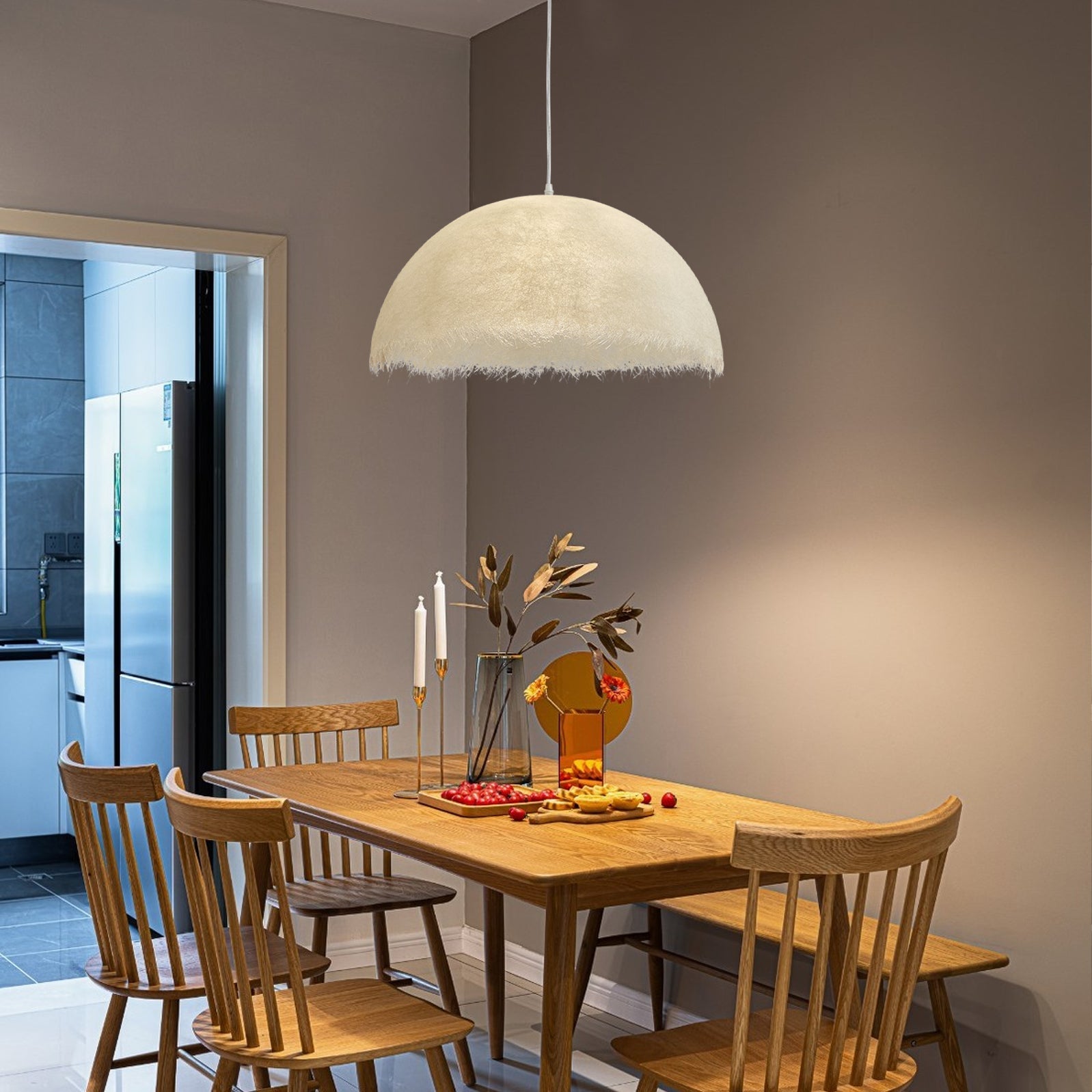 Willa Modern Epoxy Resin Pendant Light-Neutral Decor