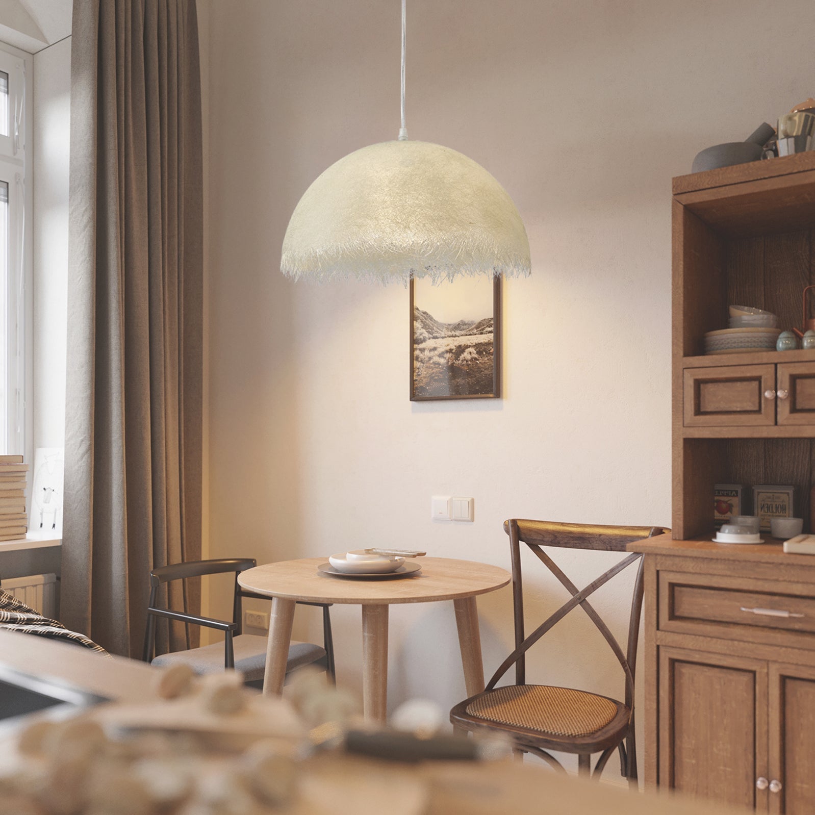 Willa Modern Epoxy Resin Pendant Light-Neutral Decor
