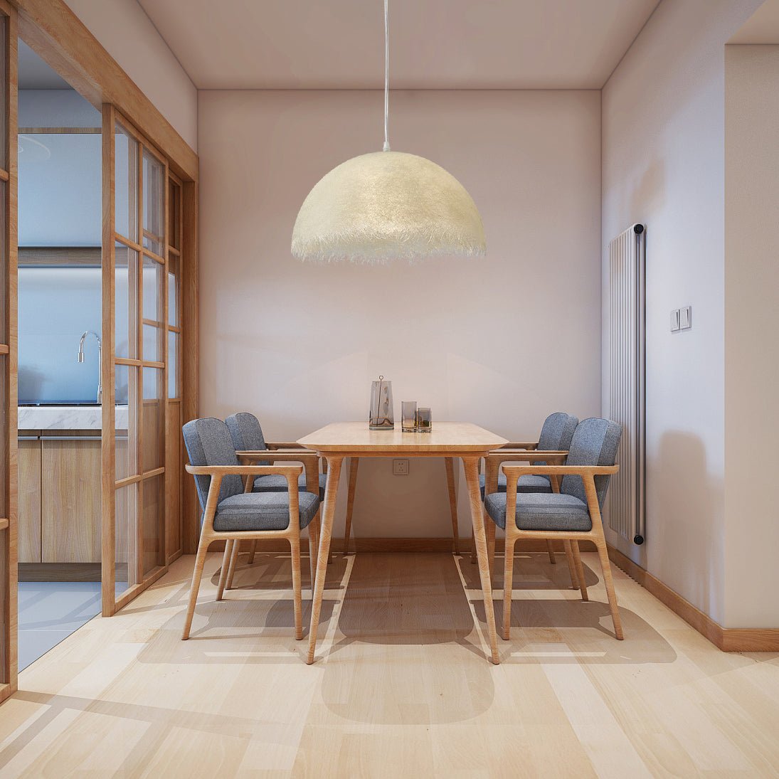 Willa Modern Epoxy Resin Pendant Light-Neutral Decor