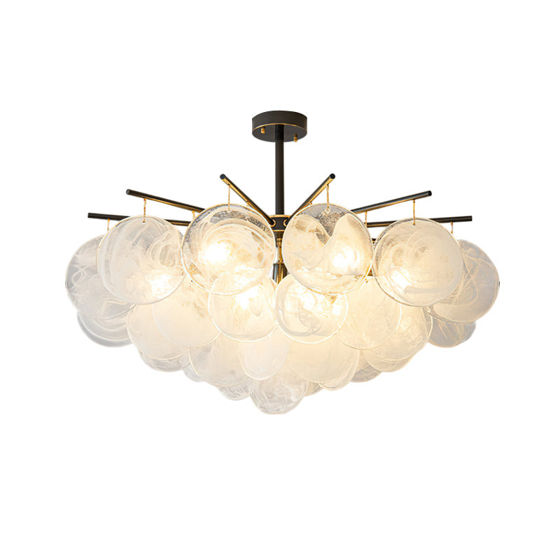 The ceiling canopy and suspension rod of the Celestia Chandelier.