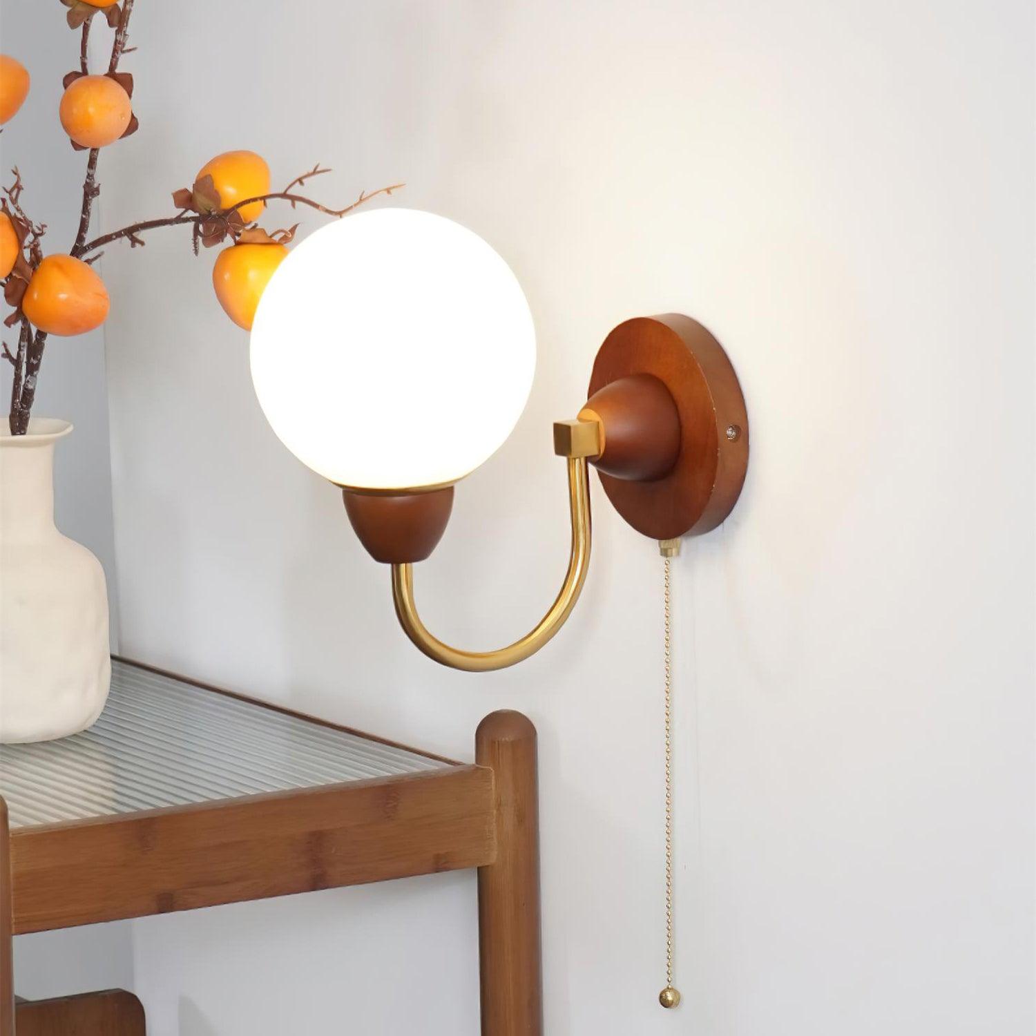 Sven Wooden Wall Lamp