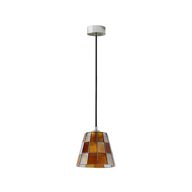 View of the Zola Pendant Lamp from below, showing the bulb placement.