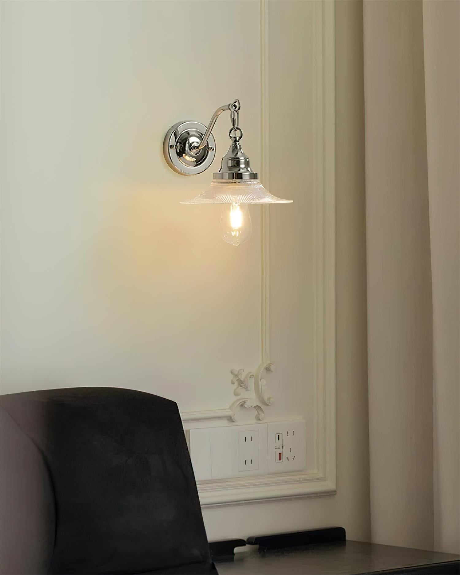 Perivo Polished Chrome Wall Lamp