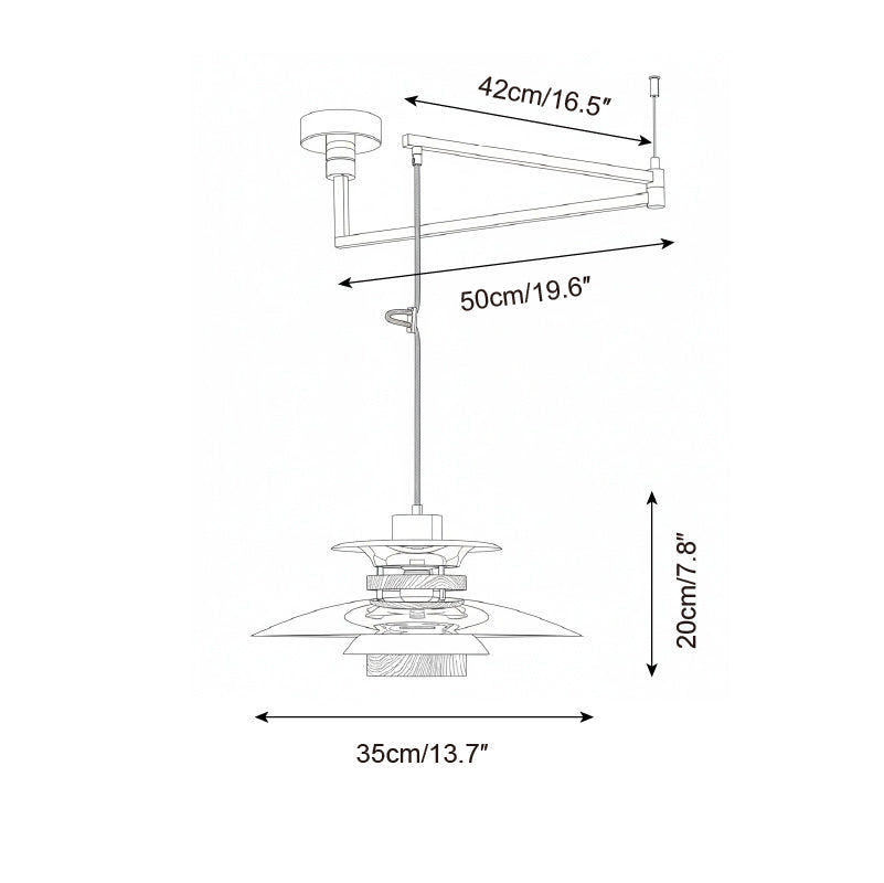 Aurelio Swing Arm Pendant Lamp