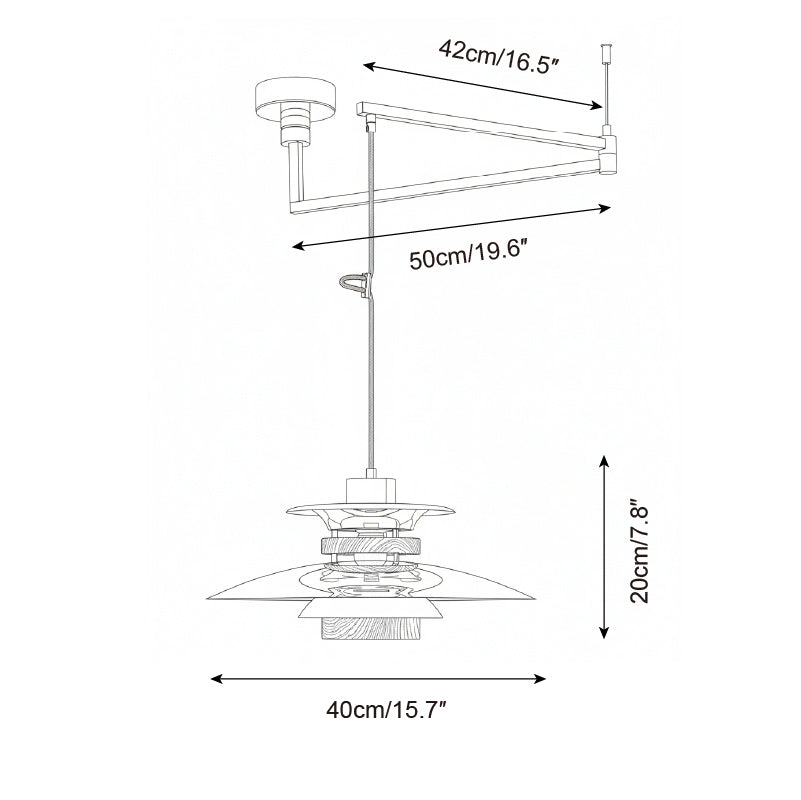 Aurelio Swing Arm Pendant Lamp