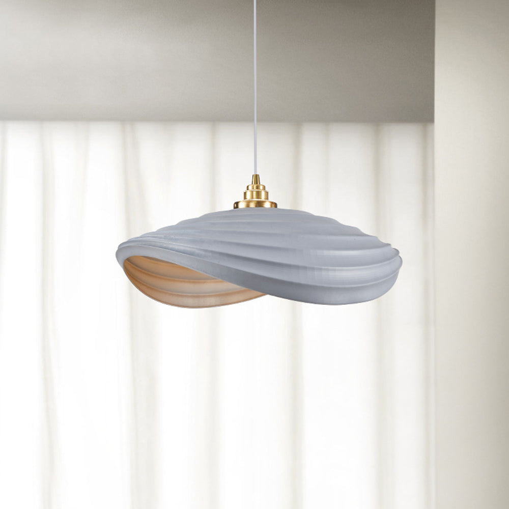 Ritta Wabi-Sabi Minimalisme Ripple Pendant Light, Resin&Metal - Neutral Decor