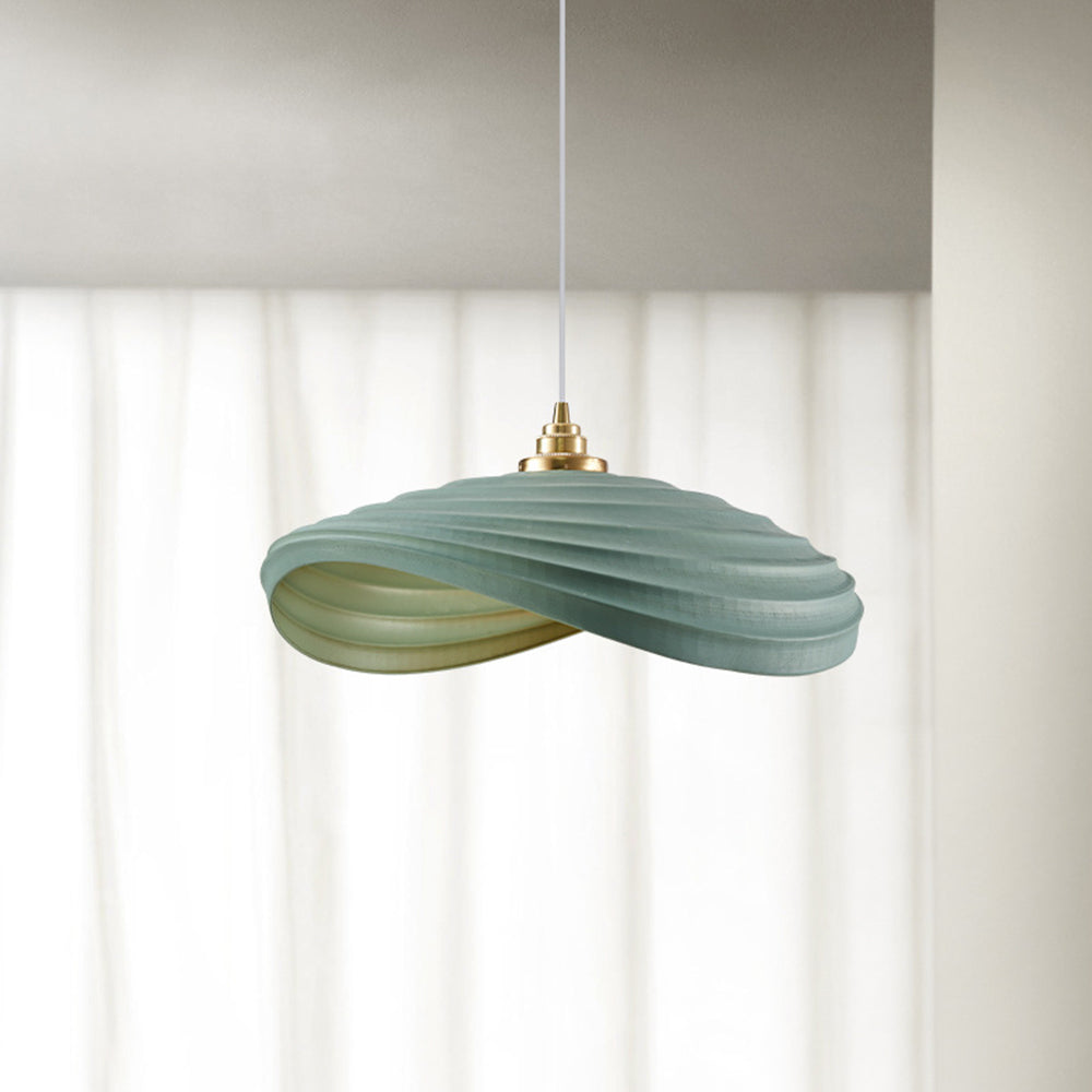 Ritta Wabi-Sabi Minimalisme Ripple Pendant Light, Resin&Metal - Neutral Decor