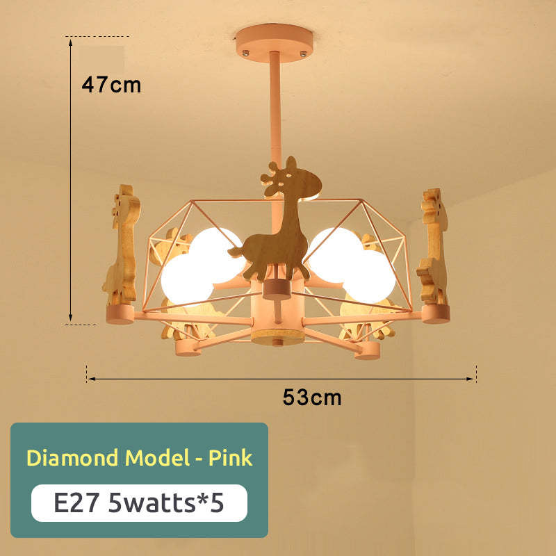 Arisha Giraffes LED Flush Mount Ceiling Light - Neutral Decor