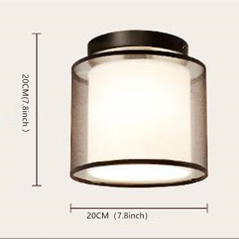 Arisha Modern Metal & Fabric Flush Mount Ceiling Light, 2 Style - Neutral Decor