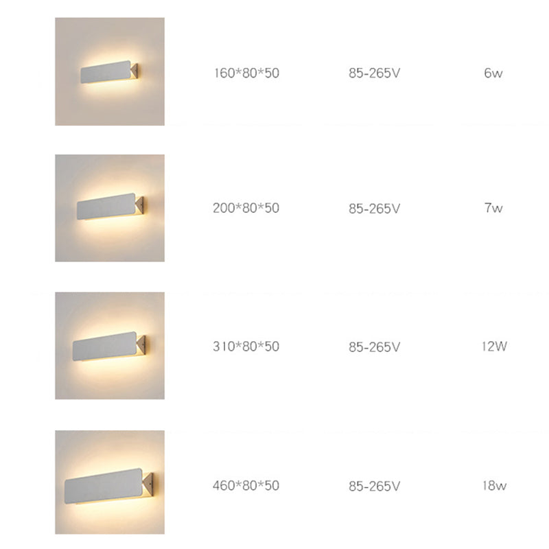 Arisha LED Metal Indoor Wall Lamp Rotatable, White - Neutral Decor
