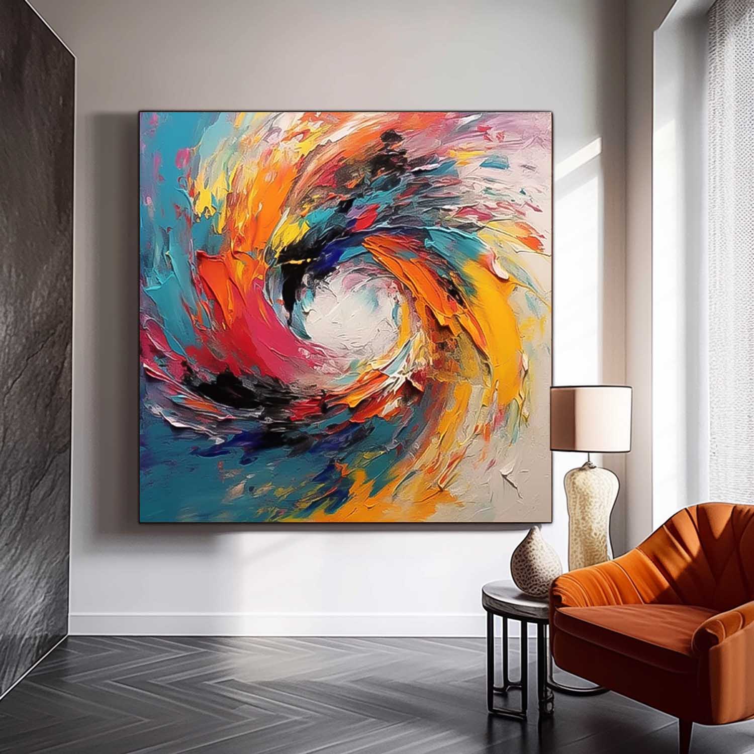 Abstract Canvas Art AB567 - Neutralighting