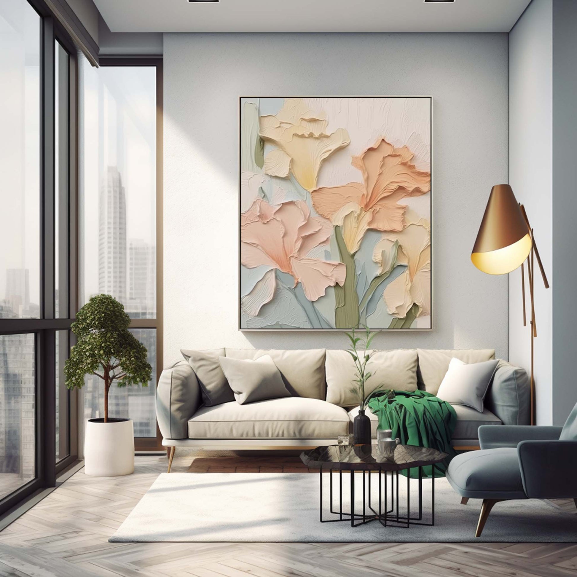 Flower Canvas Art FL028 - Neutralighting