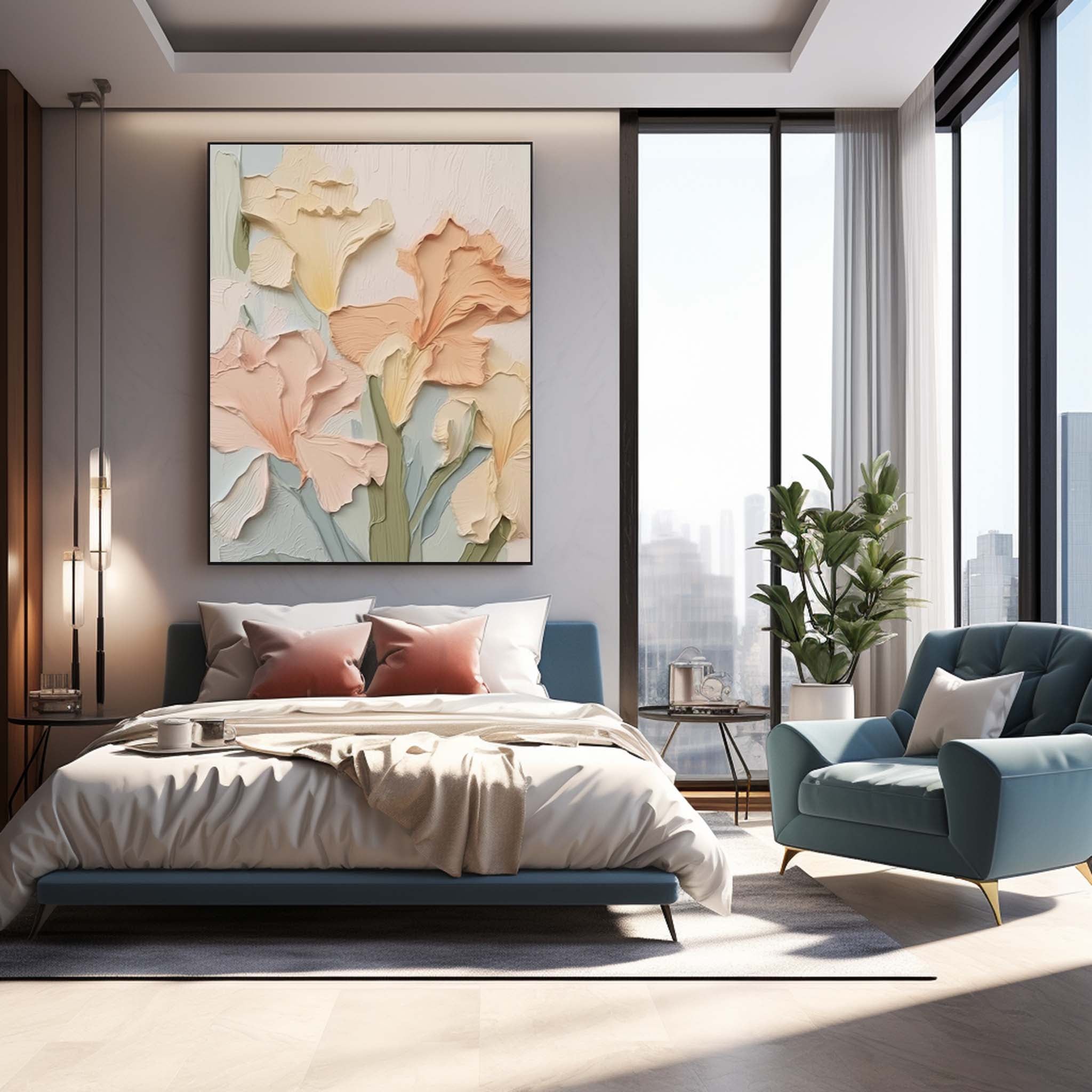 Flower Canvas Art FL028 - Neutralighting