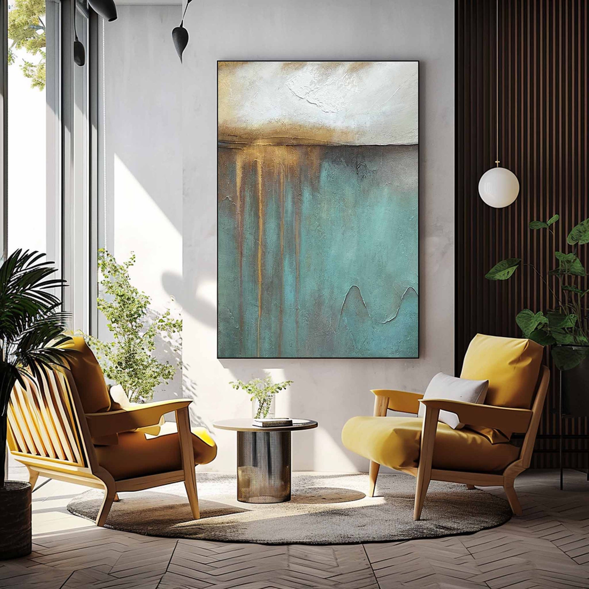 Abstract Canvas Art AB399 - Neutralighting